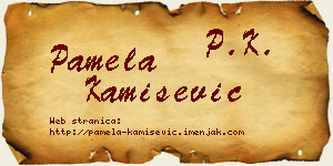 Pamela Kamišević vizit kartica
